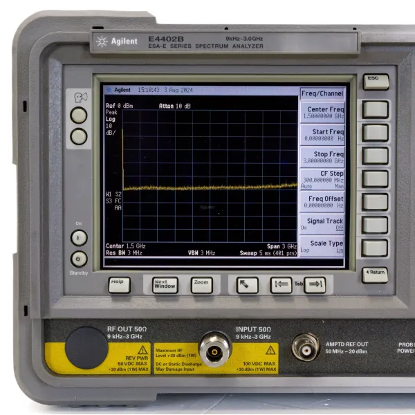 Agilent E4402B ESA-E Series Spectrum Analyzer, frequency range 9 kHz to 3 GHz