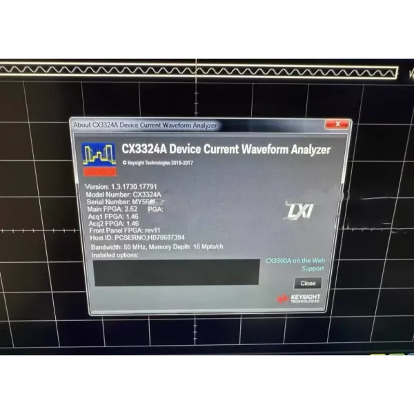 Keysight CX3324A Current Waveform Analyzer