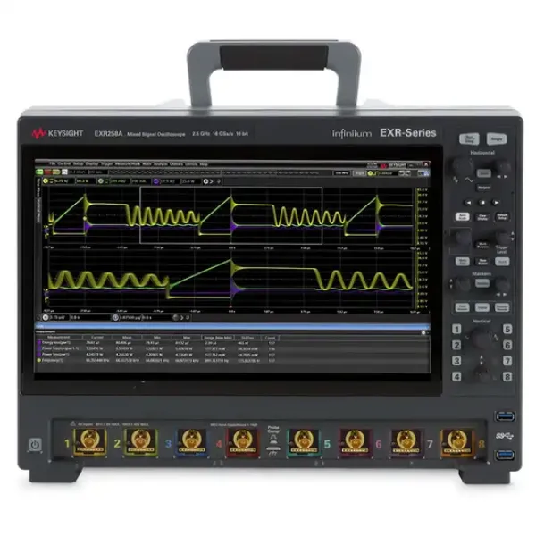 Keysight EXR258A Infiniium EXR Series Oscilloscope: 2.5 GHz, 8 Channels