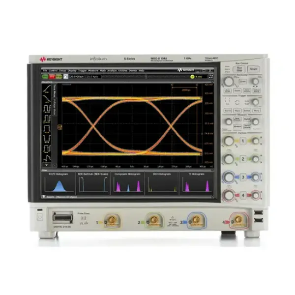 Keysight MSOS104A High Definition Oscilloscope: 1 GHz, 4 analog plus 16 digital channels