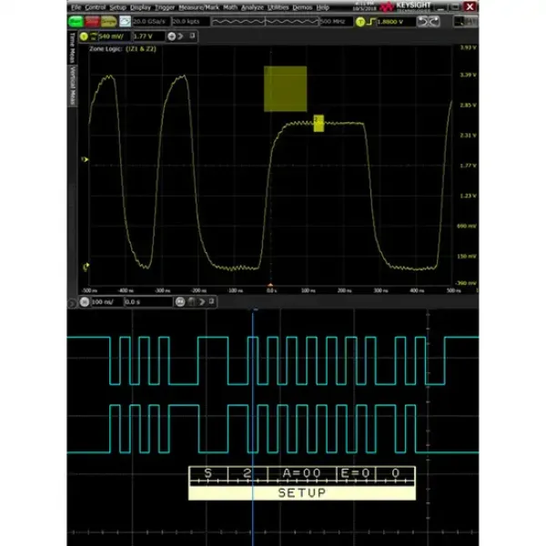 Keysight MSOS604A High Definition Oscilloscope: 6 GHz, 4 analog plus 16 digital channels