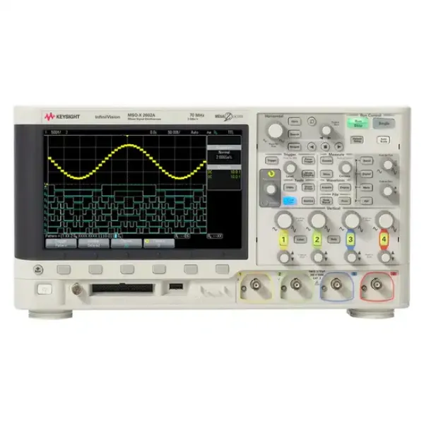 Keysight MSOX2002A Mixed Signal Oscilloscope: 70 MHz, 2 Analog and 8 Digital Channels