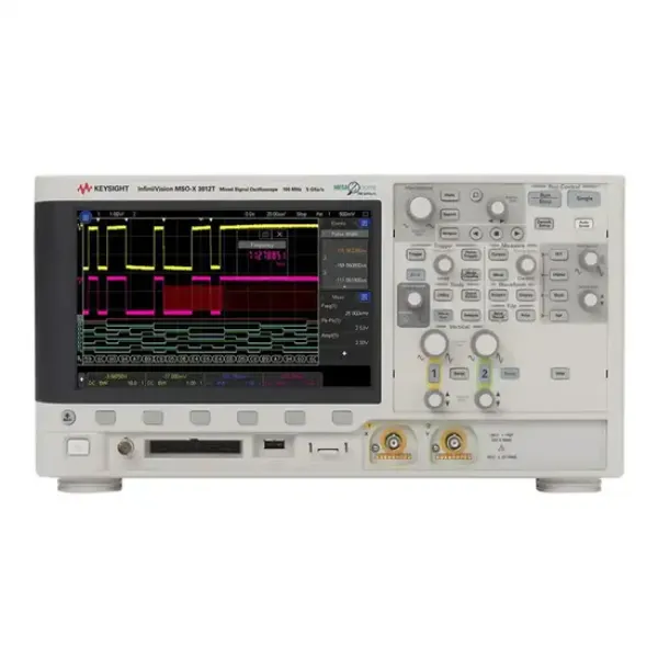 Keysight MSOX3012T Mixed Signal Oscilloscope: 100 MHz, 2 analog and 16 digital channels