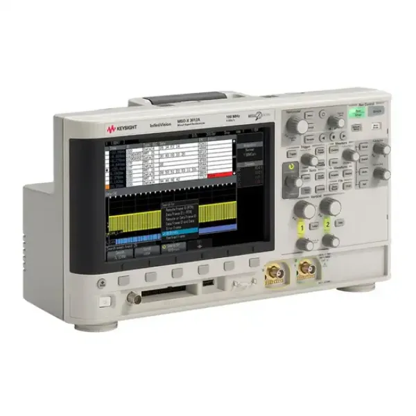 Keysight MSOX3012T Mixed Signal Oscilloscope: 100 MHz, 2 analog and 16 digital channels