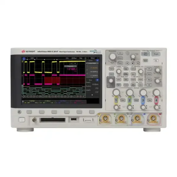 Keysight MSOX3014T Mixed Signal Oscilloscope: 100 MHz, 4 analog and 16 digital channels