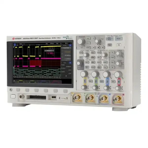 Keysight MSOX3034T Mixed Signal Oscilloscope: 350 MHz, 4 analog and 16 digital channels