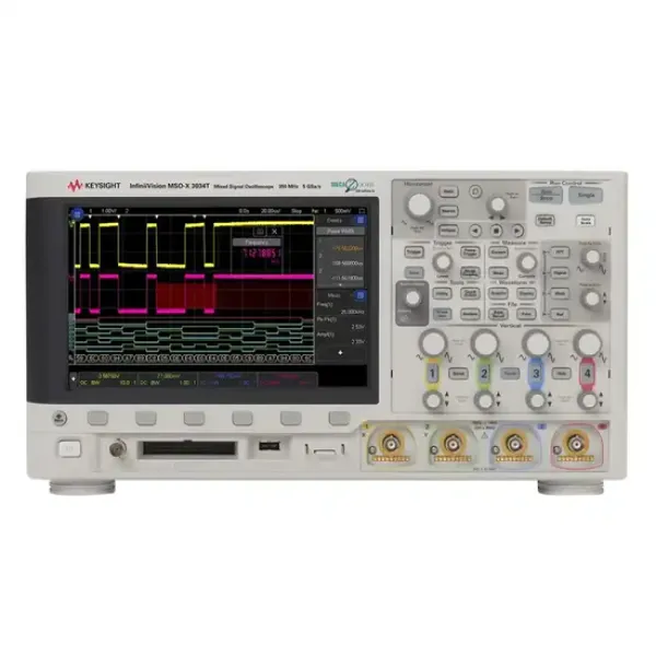 Keysight MSOX3034T Mixed Signal Oscilloscope: 350 MHz, 4 analog and 16 digital channels